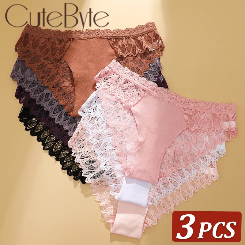 3-Pack Seamless Low-Rise Panties – Ice Silk Bikini Underwear for Women (XS–XL, 16 Color Sets)