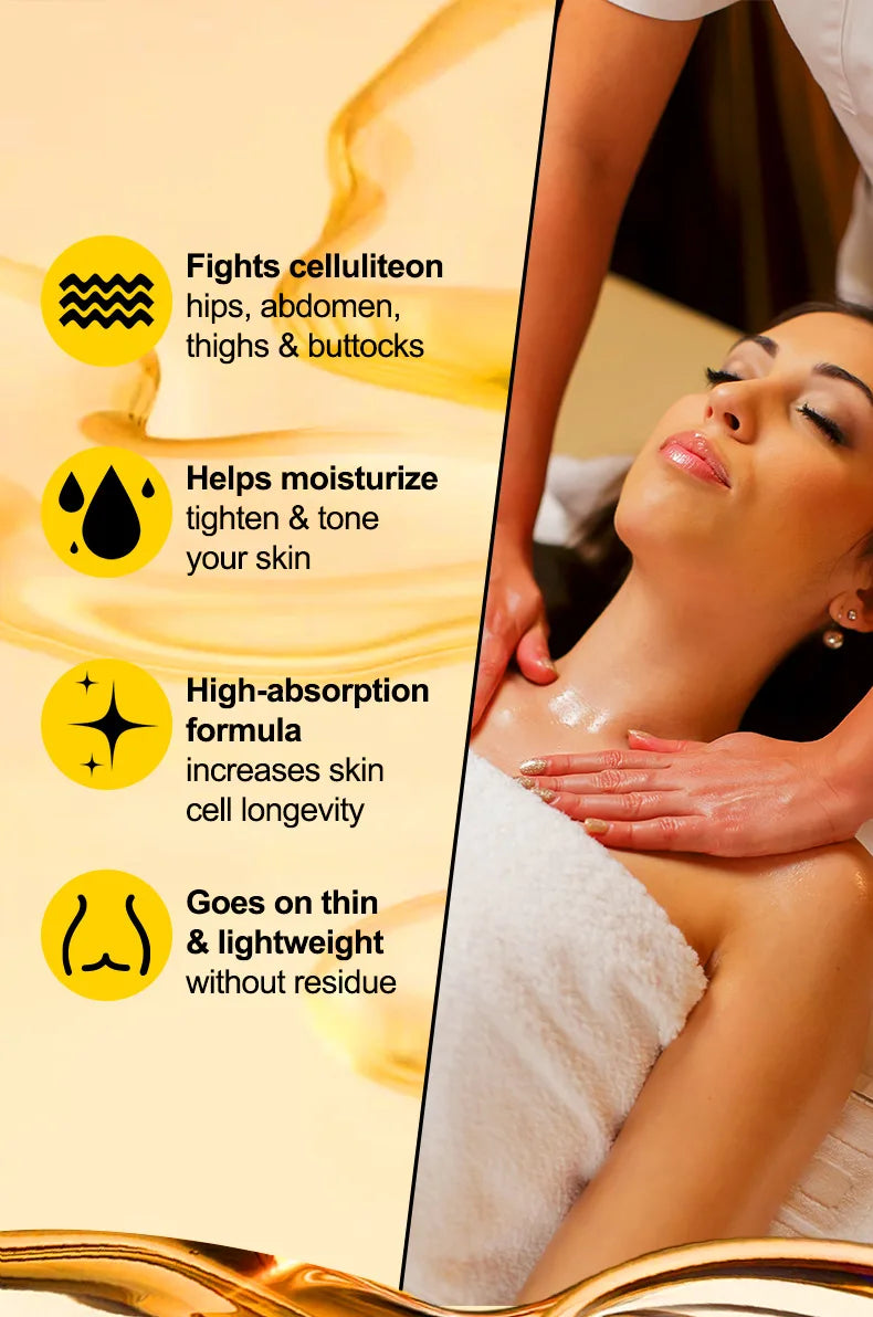 Anti-Cellulite Collagen & Stem Cell Body Massage Oil – Skin Tightening & Firming (240ml)