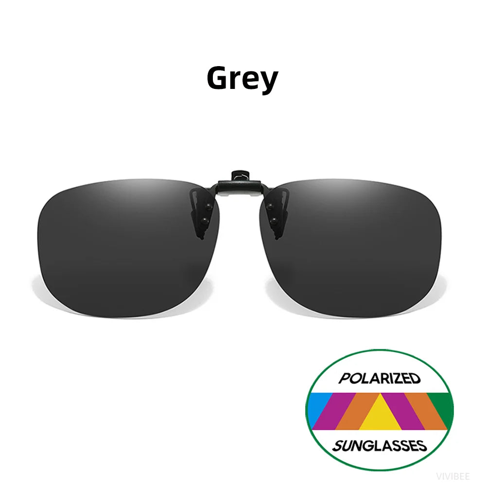 Pilot-Style Flip-Up Clip-On Sunglasses | Lens Options