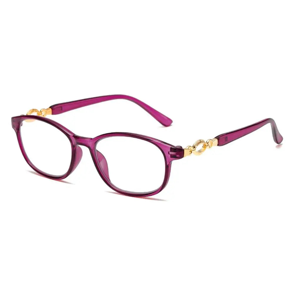 Oval Reading Glasses | Black, Red or Purple, +1.00 to +4.00