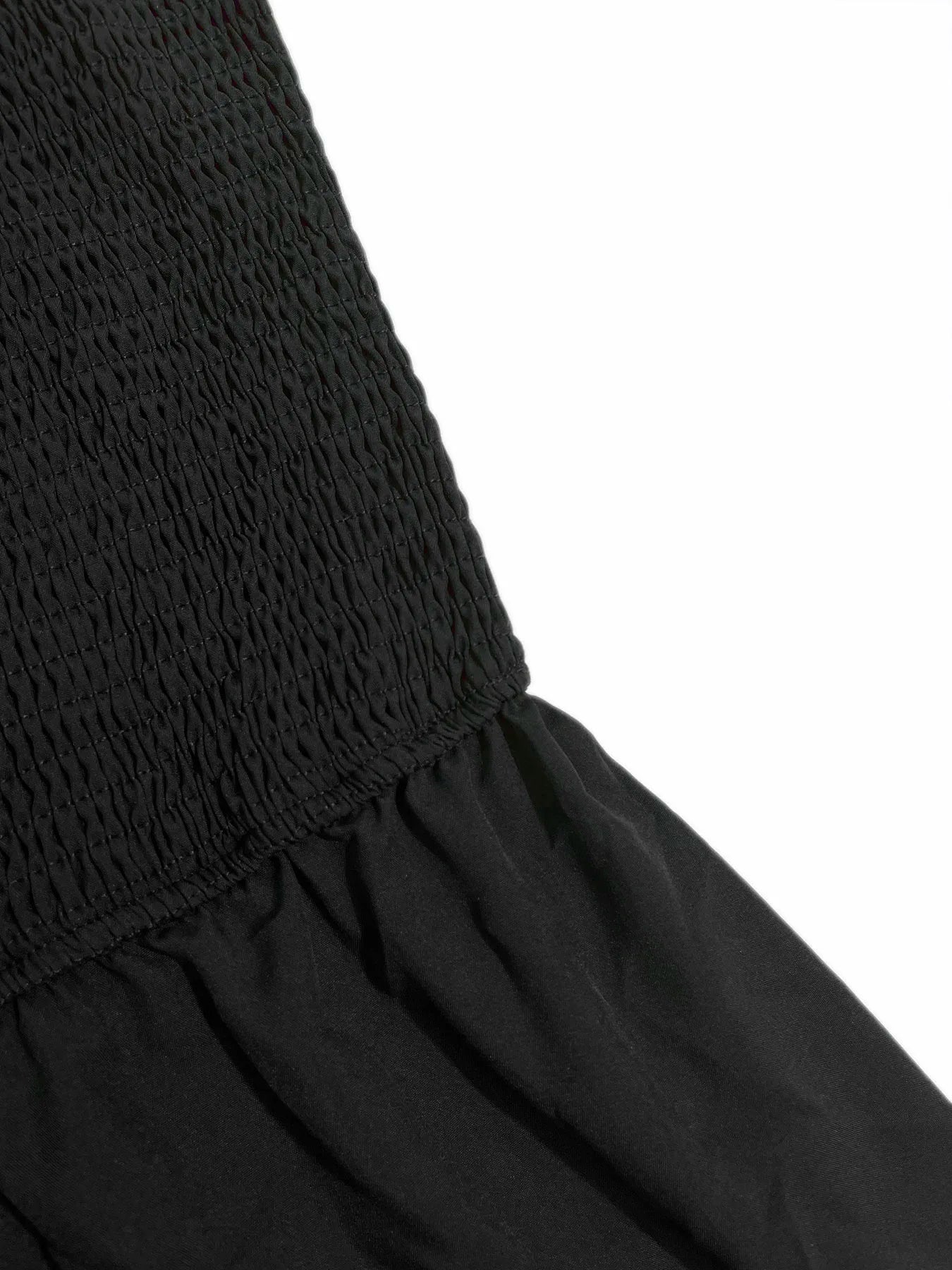 Women's Ruched Bust Ruffle Hem Sleeveless Slip Dress - Summer Sexy Bodycon Tube Strap Dress for Party Beachwear