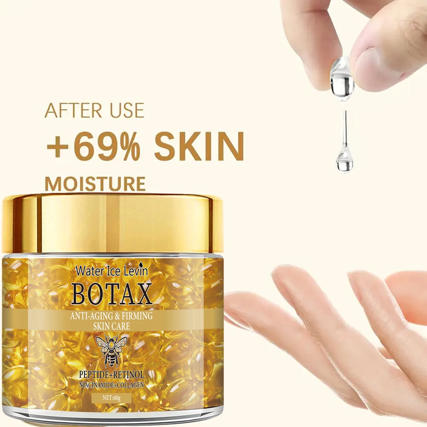 Retinol Firming & Lifting Face Cream – Collagen, Peptides & Hyaluronic Acid