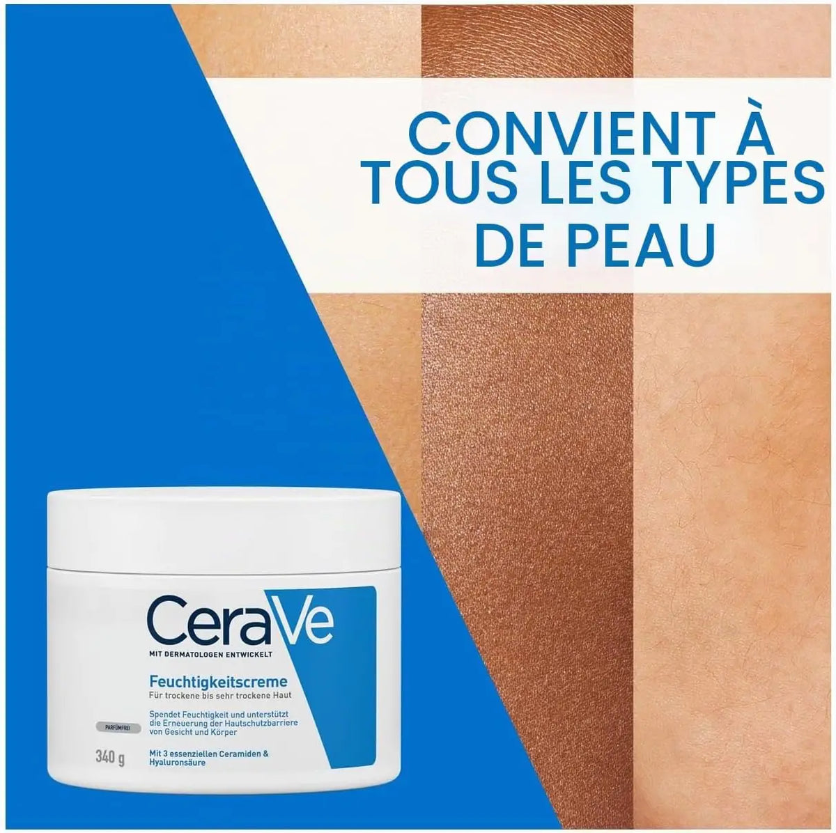 CeraVe Moisturizing Cream for Face & Body – Dry Skin Care