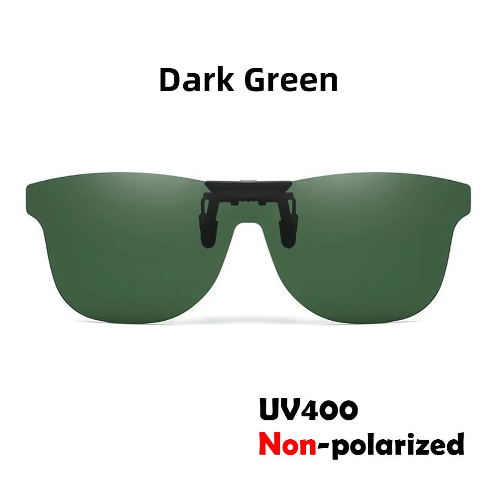 Square Flip-Up Clip-On Sunglasses | Color Options