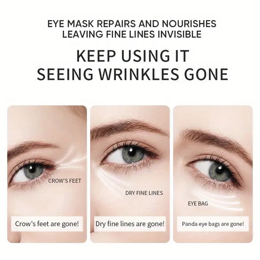 Collagen Eye Mask Patches – Dark Circles, Eye Bags & Wrinkle Relief | Moisturizing Firming Eye Care | 60 pcs