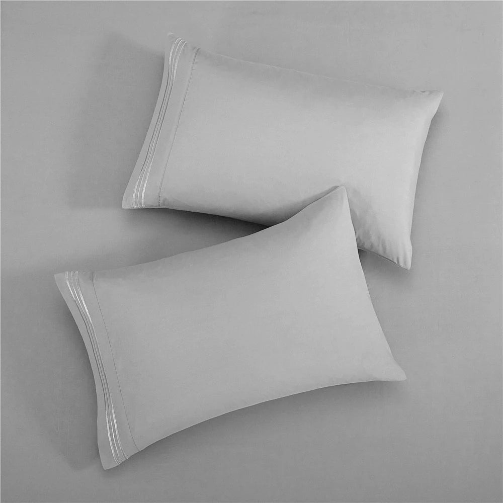 4-Piece Brushed Microfiber Bed Sheet Set with Deep Pockets