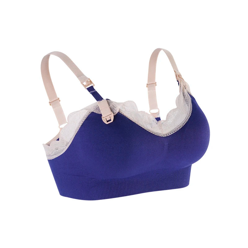 Women's Wireless Nursing Bra – Seamless Breathable Maternity Breastfeeding Bra