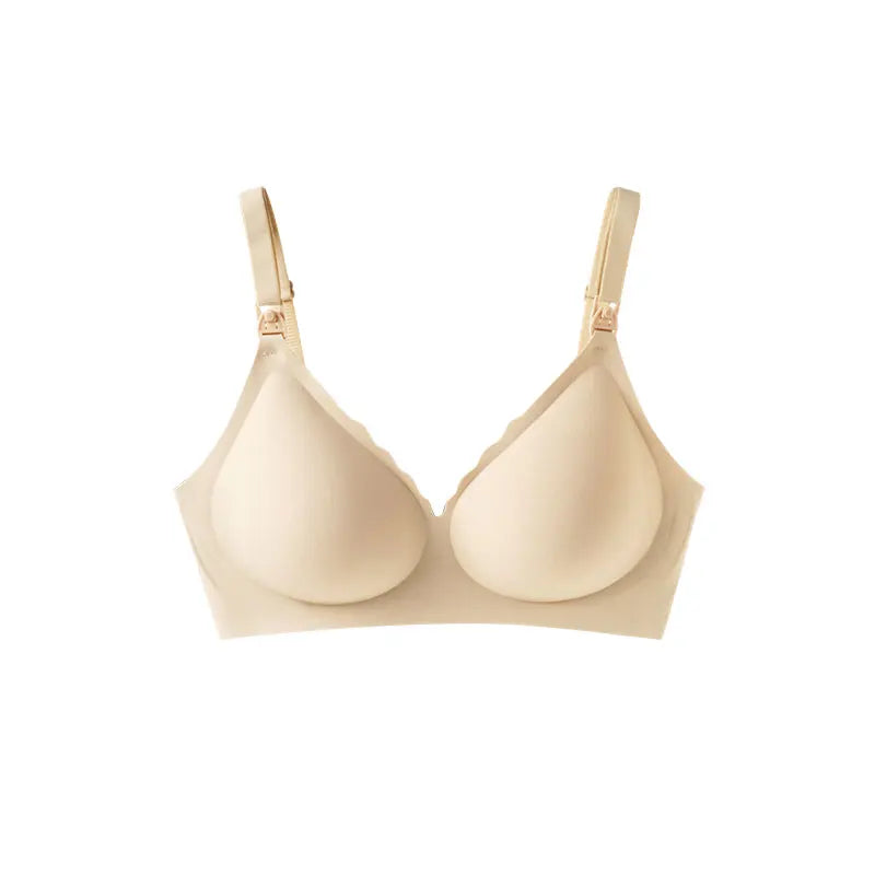 Women's Front Open Nursing Bra – Seamless Laser Cut Wire-Free Maternity Breastfeeding Bra | 9 Colors