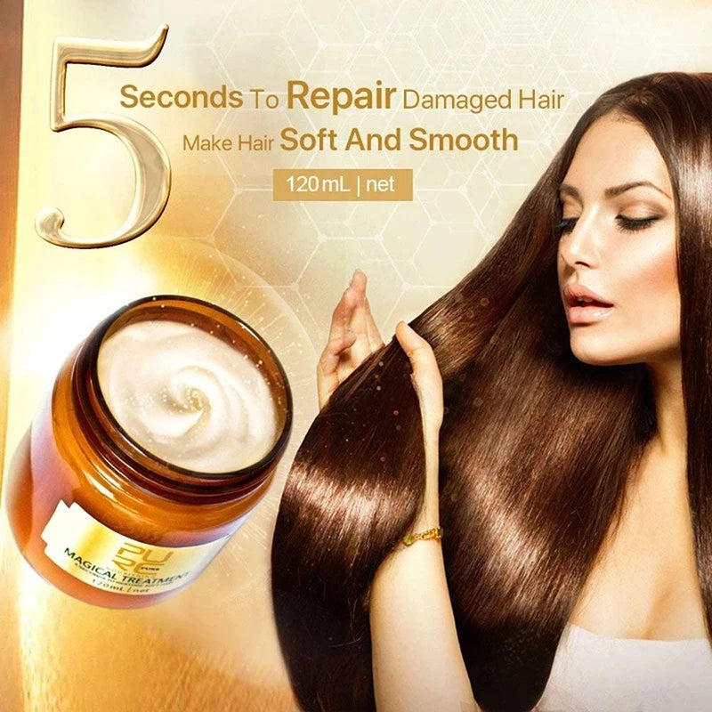 PURC Magical Hair Mask with Argan Oil 120ml – Repair Dry, Frizzy & Damaged Hair