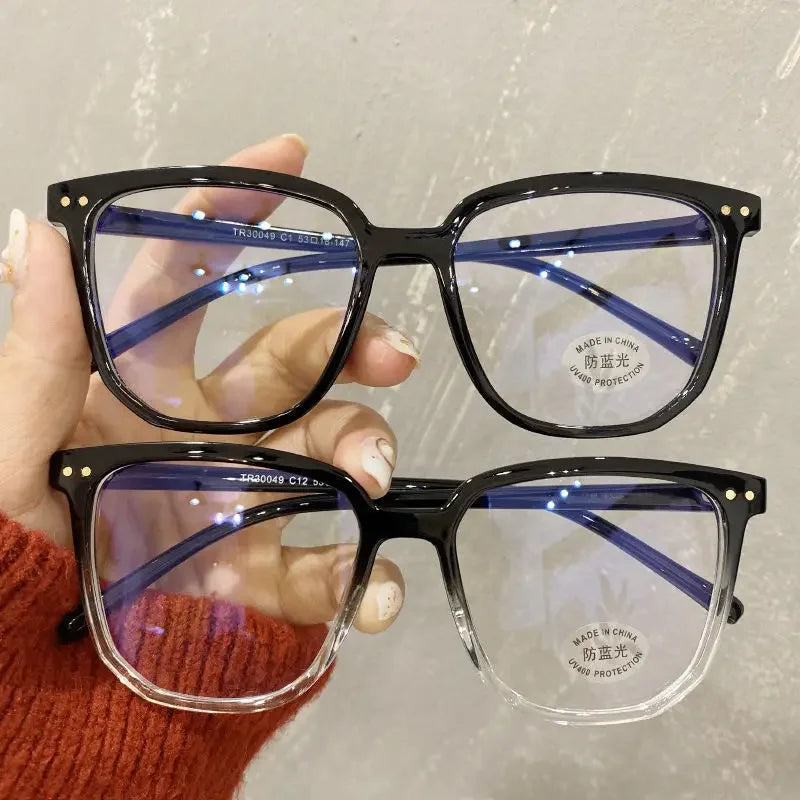 Clear & Gradient Square Glasses | Myopia Lens Options