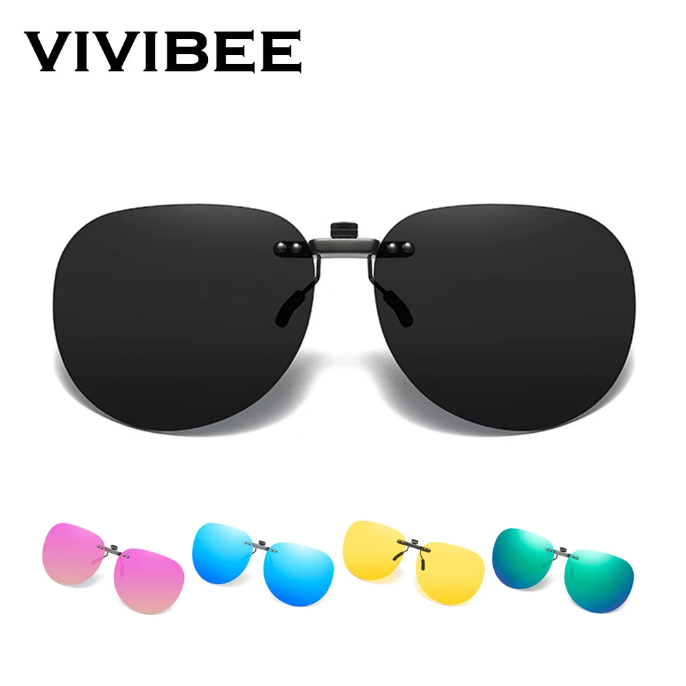 Oval Clip-On Sunglasses | 7 Lens Options