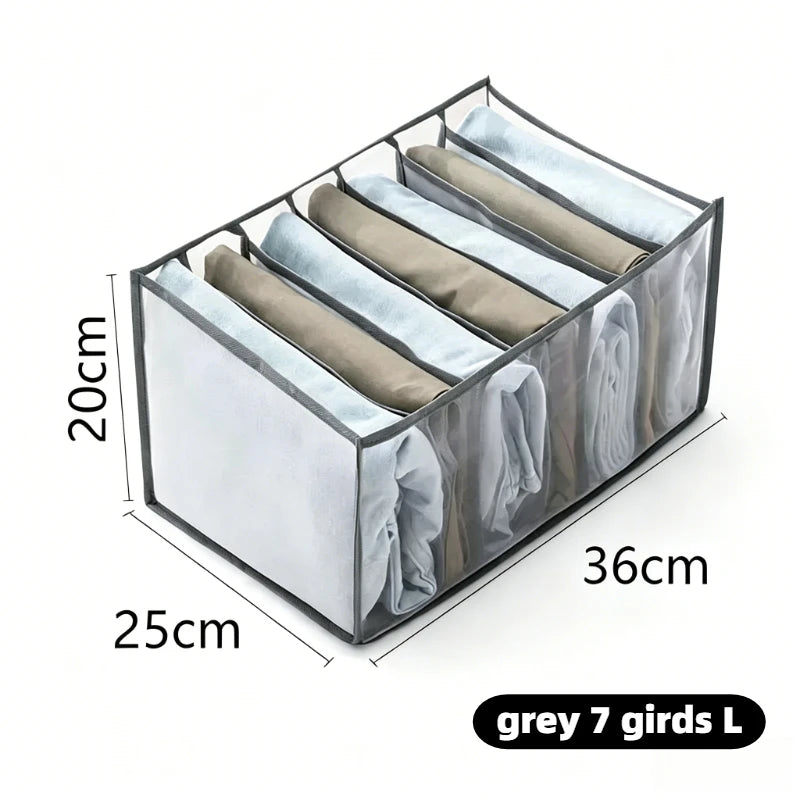 Clothes Organizer for Socks Home Separated Underwear Storage Box Bra Organizing Breathable Mesh Bag Foldable Laundry Basket