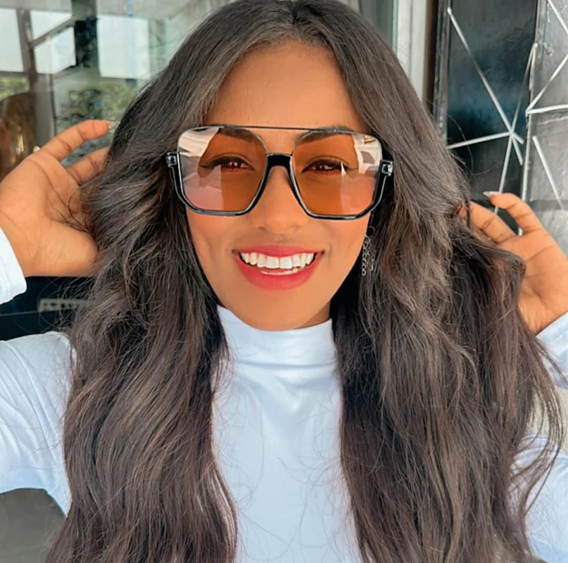 Unisex Double-Bridge Sunglasses | Metal Frame