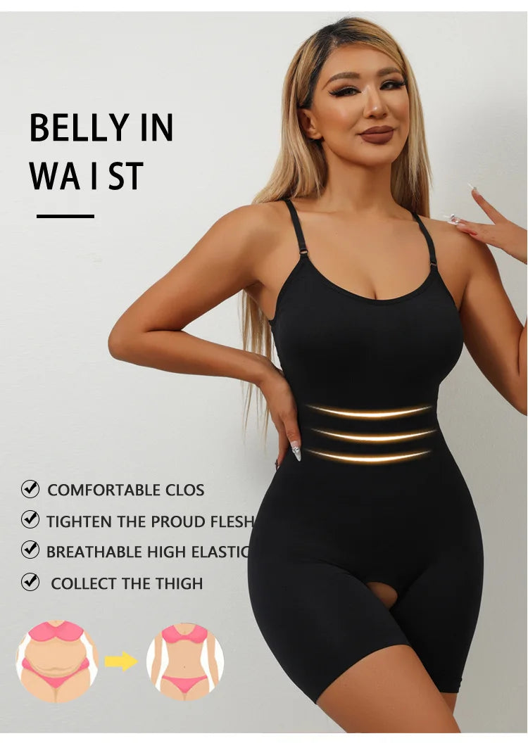 2026 NEW SEXY Women Tummy Control Full Body Shaper Seamless Open Crotch Shorts Waist Trainer Butt Lifter Slimming Underwear