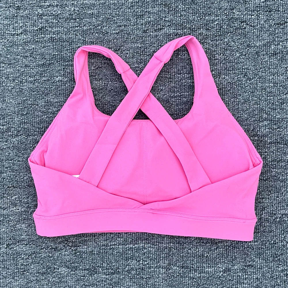 Women Sports Bra Cross Gym Top Women Training Running Yoga Bra Stretch Women Workout Underwear Fitness Sexy Yoga Clothes
