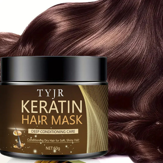 Keratin Hair Mask – Repairs Dry, Frizzy & Damaged Hair for Soft, Smooth & Shiny Results