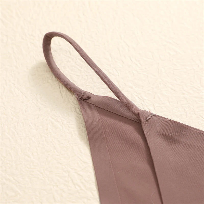 FINETOO 6Pcs Seamless Ice Silk Underwear for Women Sexy Thin Strap Briefs Girls Low Waist Breathable Panties No Trace Lingerie