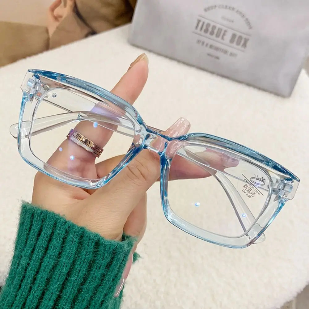 Oversized Square Clear-Lens Glasses | Unisex Statement Frames