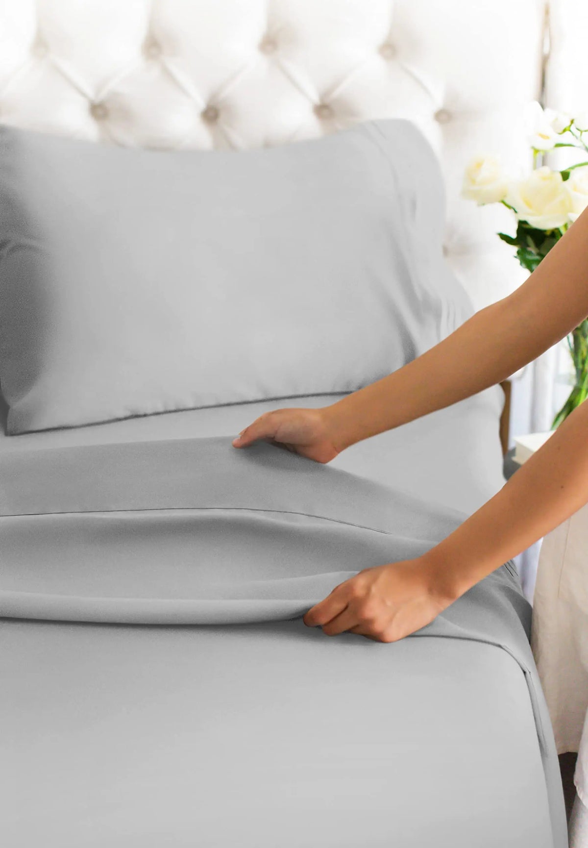 4-Piece Brushed Microfiber Bed Sheet Set with Deep Pockets