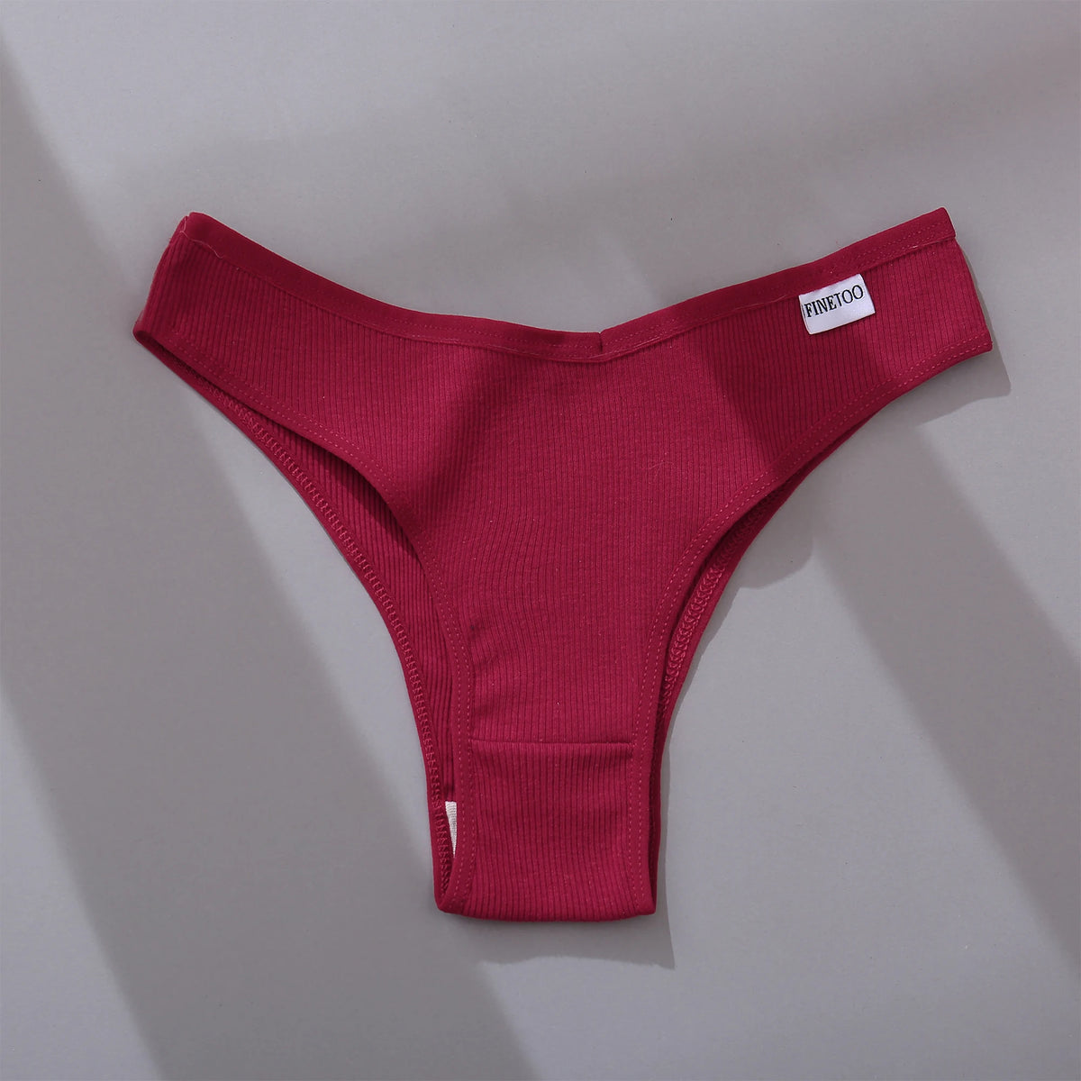 Seamless Cotton Brazilian Bikini Panties – Soft Low-Rise Underwear for Women (M–XL, 5 Colors)