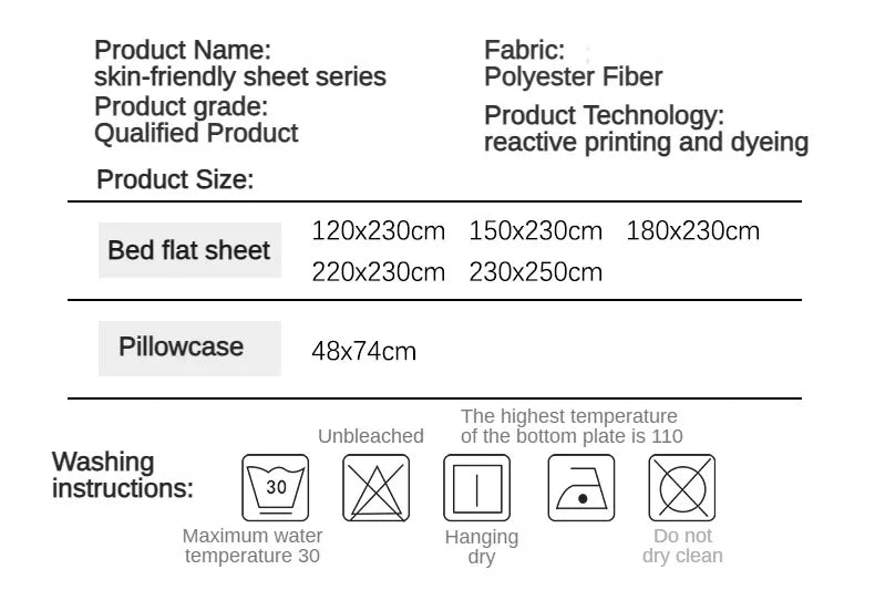 Soft Polyester Flat Bed Sheet, Solid Color Top Sheet