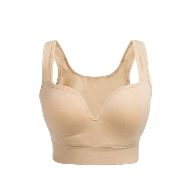 Women's Seamless Push-Up Sports Bra – Wire-Free Padded Vest Bralette | Gym Fitness Running