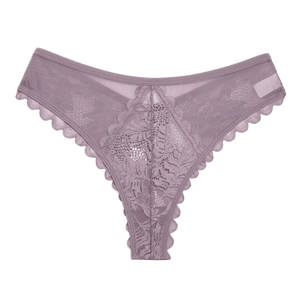 Women's Mesh Lace G-String Thong | Sheer Patchwork Sexy Underwear (S–XL)