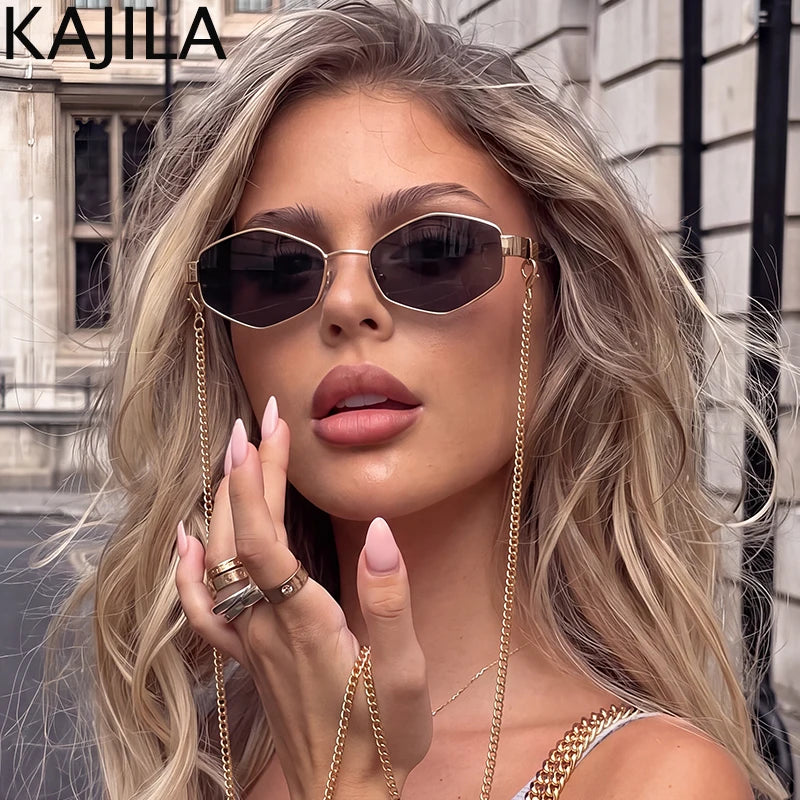 Small-Frame Punk Sunglasses | Colored Lens Options