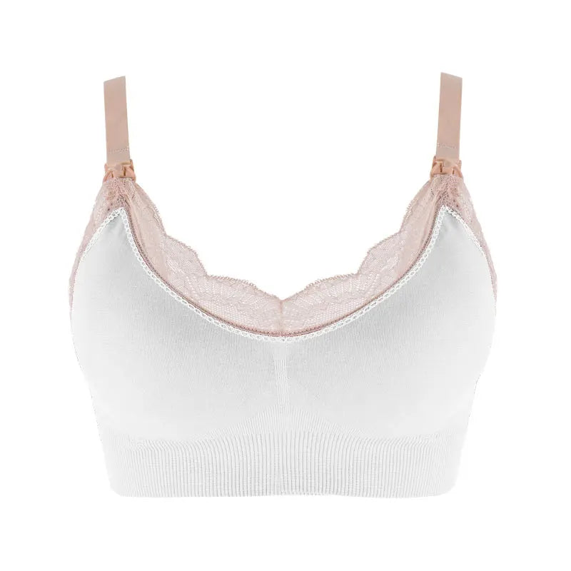 Women's Wireless Nursing Bra – Seamless Breathable Maternity Breastfeeding Bra