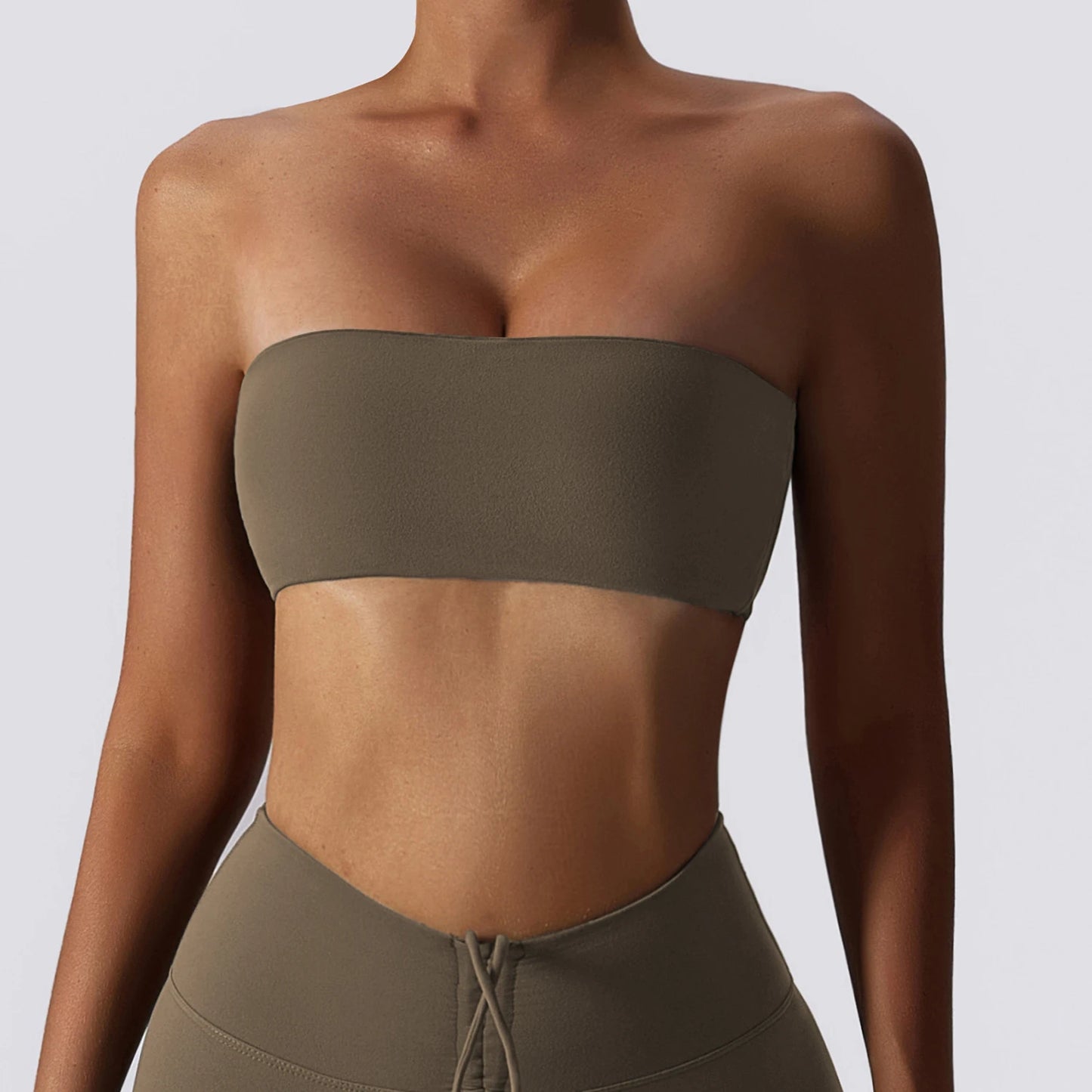 Strapless Sports Bra – Quick-Dry Tube Top Chest Wrap for Yoga, Gym & Fitness