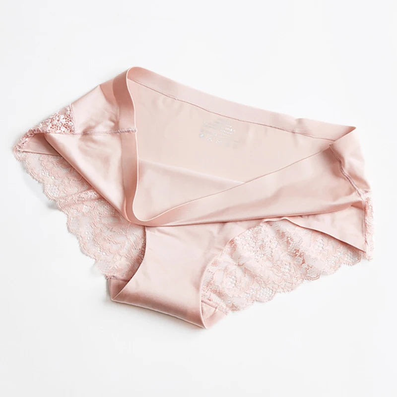3-Pack Lace Panties Set – Soft, Stretchy Low-Rise Briefs for Women | M–4XL