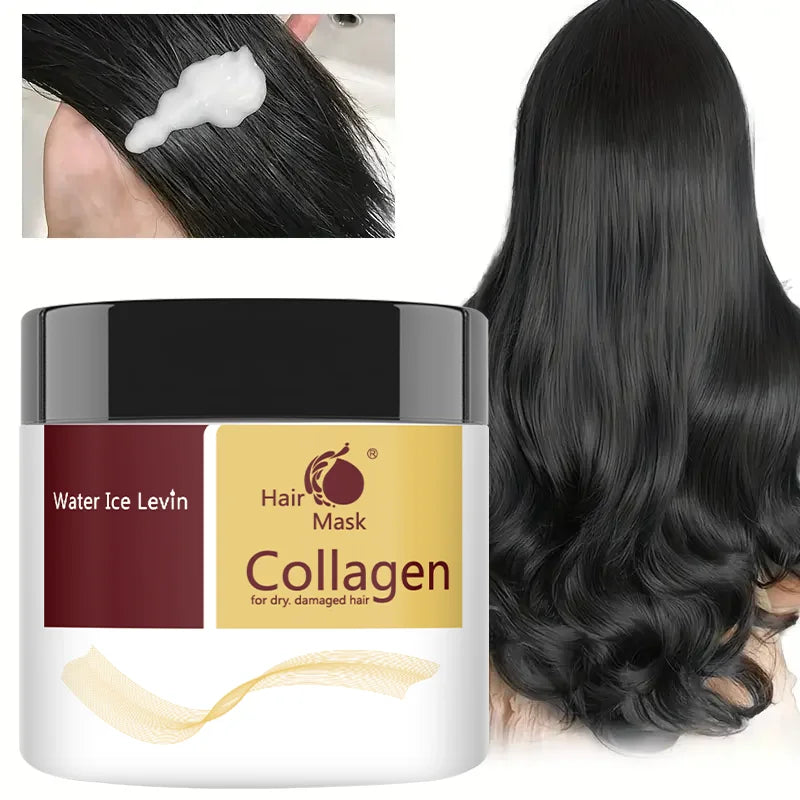 Collagen & Argan Oil Hair Mask – Deep Repair Conditioning for Dry & Damaged Hair | Green Tea Scent