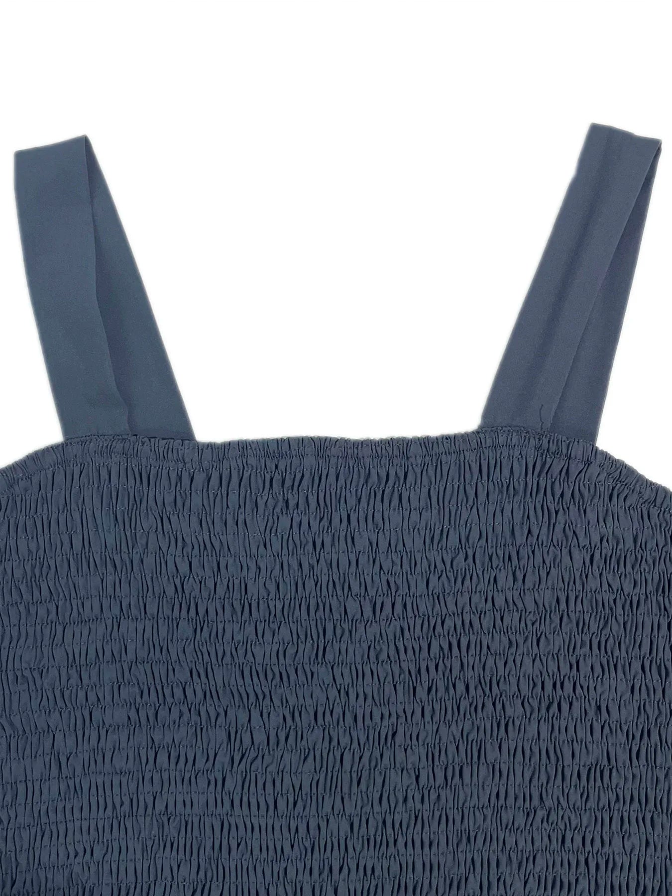 Women's Ruched Bust Ruffle Hem Sleeveless Slip Dress - Summer Sexy Bodycon Tube Strap Dress for Party Beachwear
