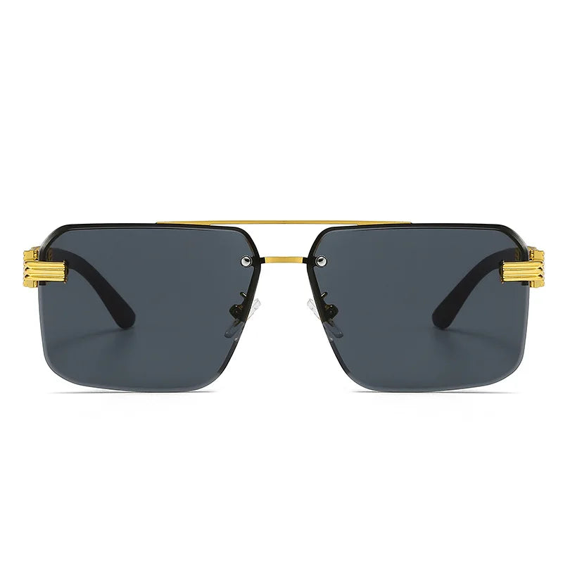 2-Pair Square Sunglasses Set | Unisex Plastic Frames