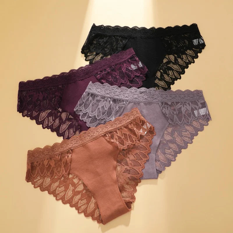 3-Pack Seamless Low-Rise Panties – Ice Silk Bikini Underwear for Women (XS–XL, 16 Color Sets)
