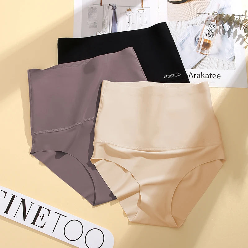 Women's High Waist Seamless Bodyshaper Briefs | Soft Cotton Crotch Shapewear Panties (S–3XL)
