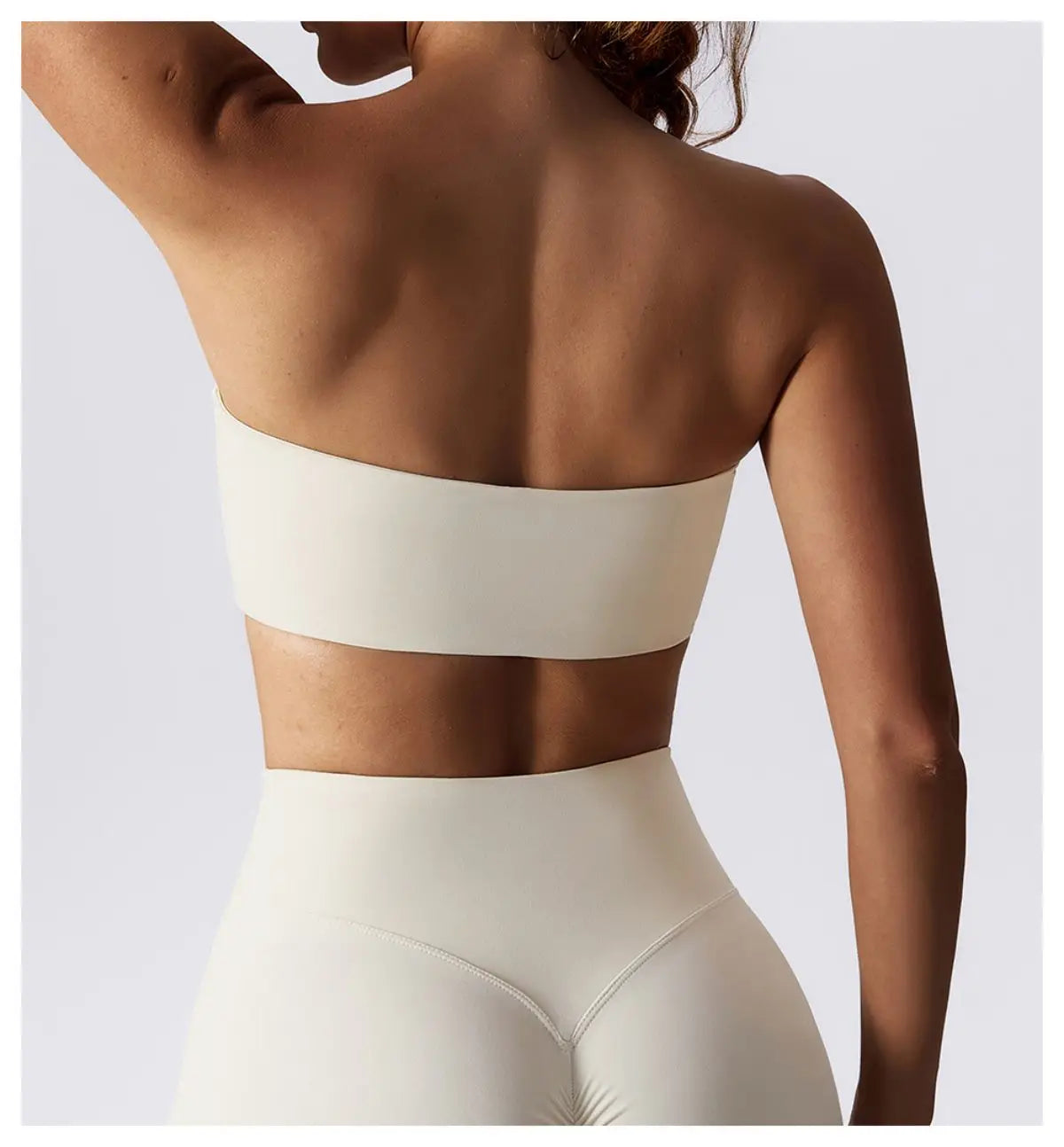 Strapless Sports Bra – Quick-Dry Tube Top Chest Wrap for Yoga, Gym & Fitness