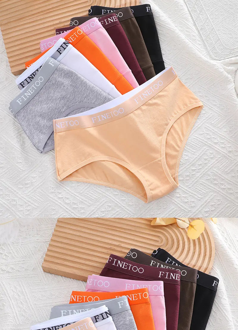 FINETOO 1Pcs Sexy Hip Lifting Triangle Pants Pure Cotton Triangle Pants Low Waist Underwear FINETOO Brand Underwear 8 Colors