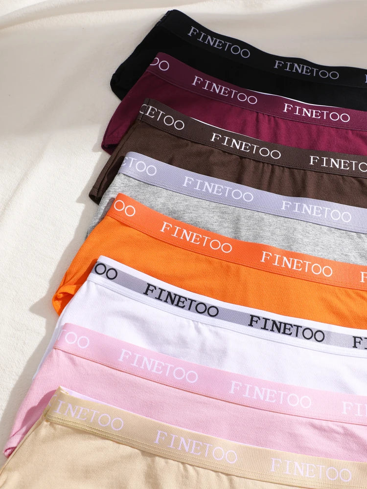 6-Pack Cotton Logo Waistband Bikini Briefs — Low-Rise Breathable Sport Panties