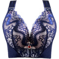 Women's Plus Size Lace Push Up Bra | Sexy Underwire Full Coverage Bra for Curvy Women | Wide Side Wings C–E Cup (34–50)