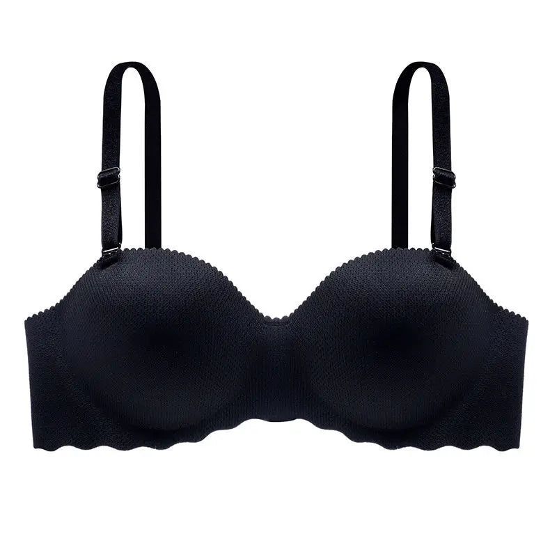 Seamless Push-Up Bralette — Wire-Free Padded Bra with Detachable Straps