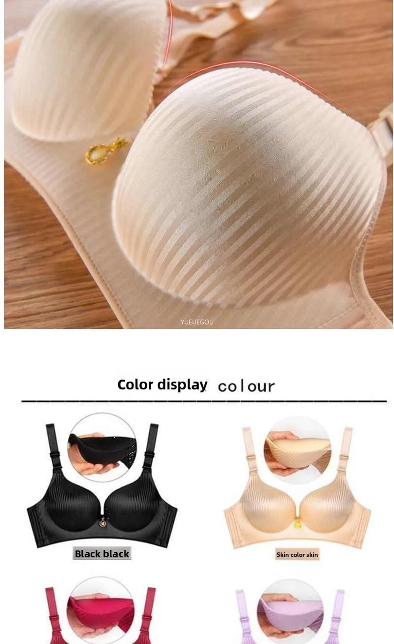 Women's 10CM Extreme Push Up Bra | Side Smoothing Wireless Lift for AA/A/B Cup | Seamless Breathable Bra for Small Flat Chest (32–38 / 70–85)