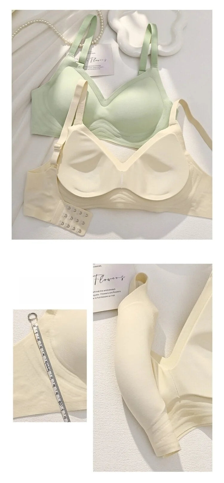 Women's Seamless Push-Up Bra – Wire-Free Soft Support for Small Chest