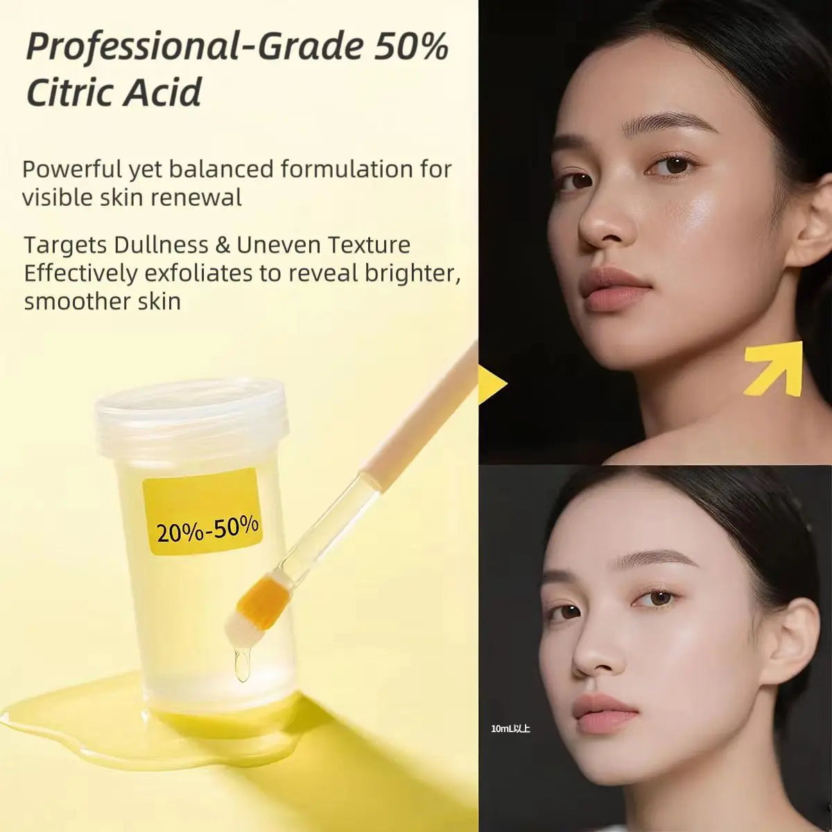 Citric Acid Peel Solution – 30ml, Concentration Options