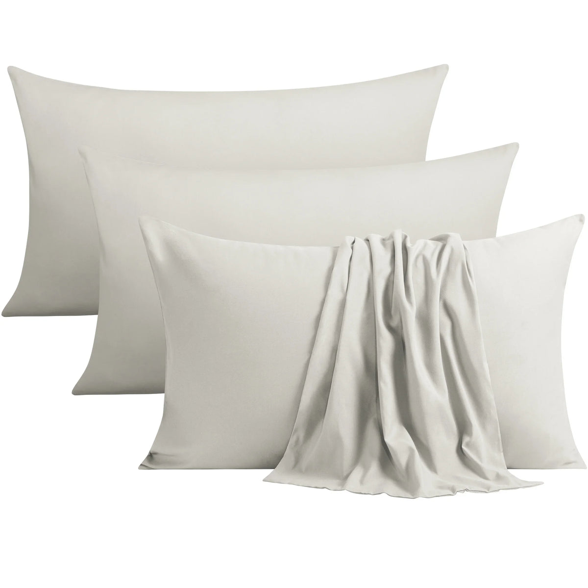 4-Pack Microfiber Pillowcases with Envelope Closure