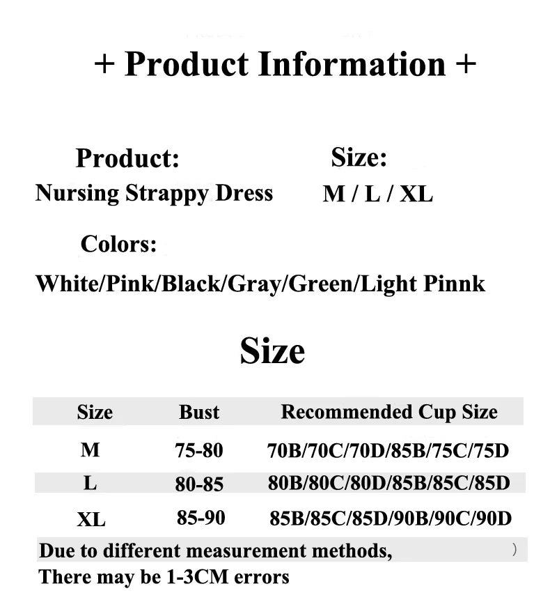 Women's Maternity Nursing Tank Dress with Built-in Bra Breastfeeding Long Sleeveless Nightdress for Pregnant Nursing Mothers