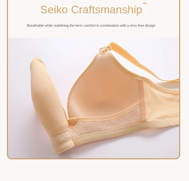 Plus Size Maternity Nursing Bras Solid Breastfeeding Bra Pregnant Women Underwear Pregnancy Breast Feeding Bra Clothes Lactancia