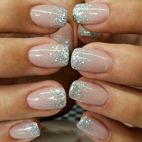Short Ballerina Press-On Nails – Ombre Gradient Designs, 24 Pieces