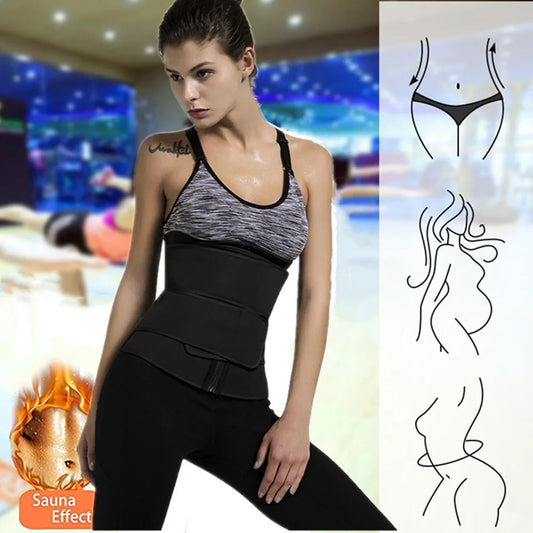 Waist Trainer Belt – Slimming Body Shaper, Sweat Trimmer & Workout Cincher for Men & Women