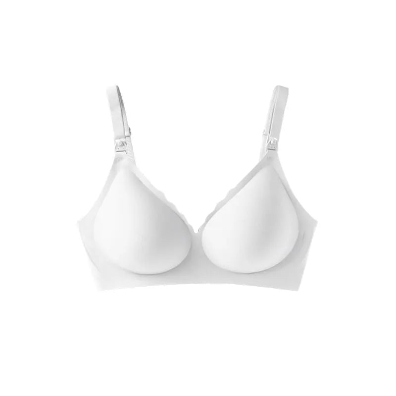 Women's Front Open Nursing Bra – Seamless Laser Cut Wire-Free Maternity Breastfeeding Bra | 9 Colors